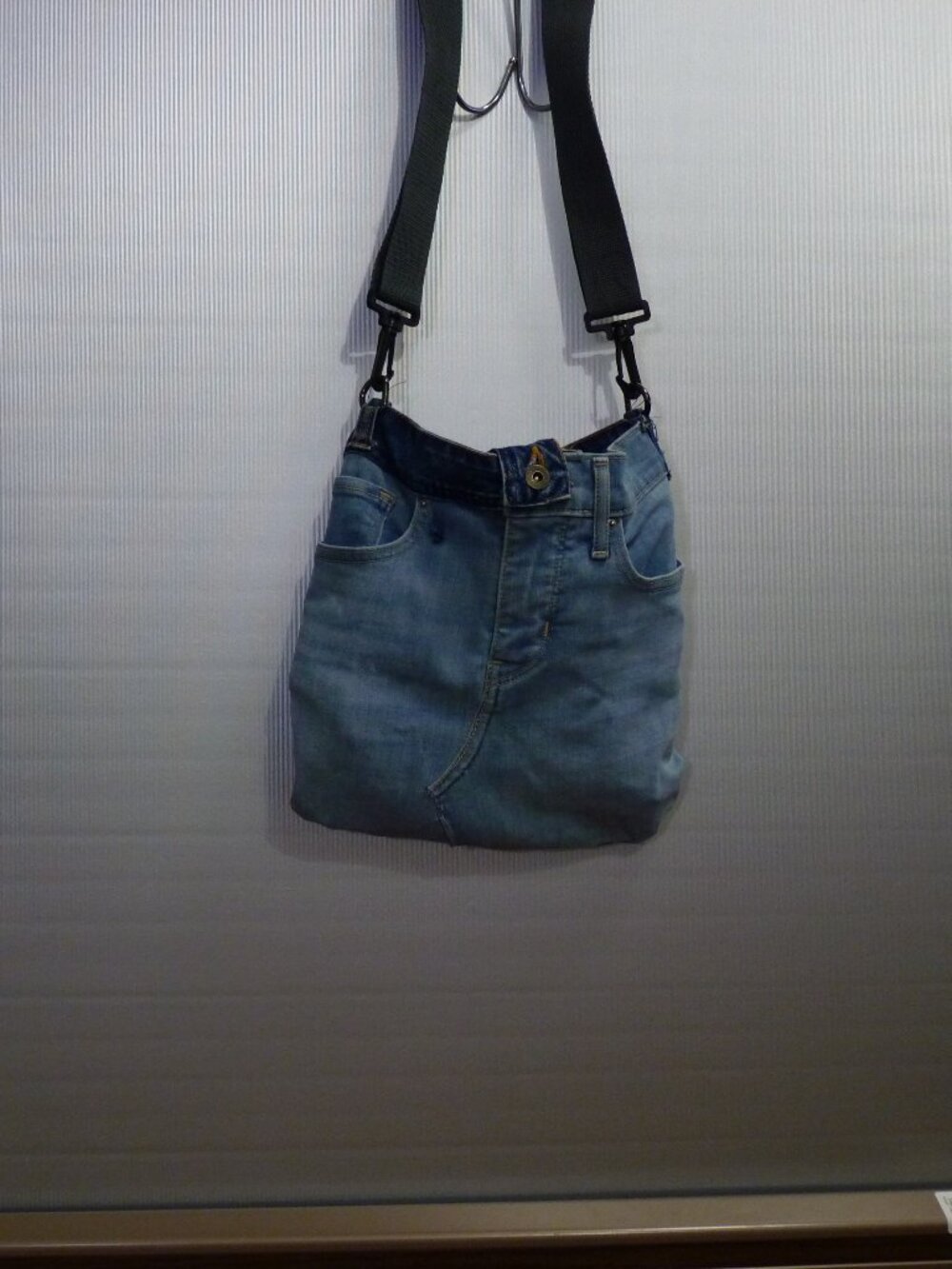 Upcycled One of a Kind Levis Denim Crossbody-Shoulder Bag